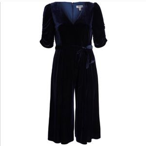 Chelsea28 Velvet Culotte Jumpsuit